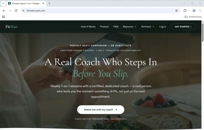 Fitmate Coach website